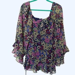 Psychedelic floral dress